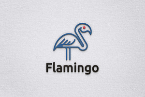 Flamingo Bird Nature Animal Logo, a Branding & Logo Template by jongcreative