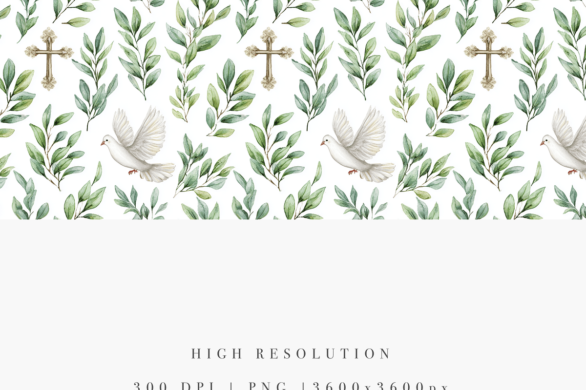 Christian Seamless Pattern, a Pattern Graphic by Pati Charm Studio (Photo 4 of 7)