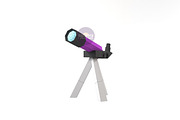 Telescope 3D model template, a Graphic by PolyFish (Thumbnail 2 of 5)