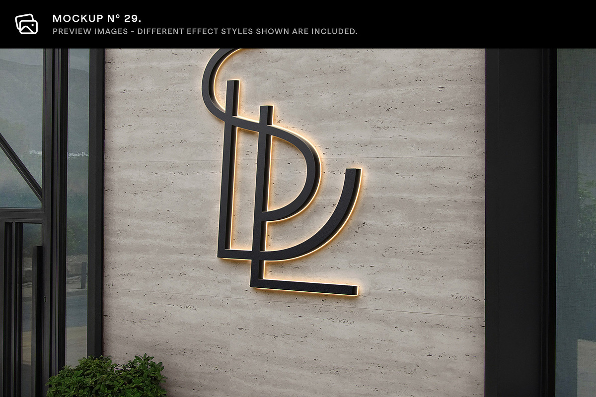 30 Signs & Facade Logo Mockups - V4, an Advertising Mockup by Asylab (Photo 36 of 38)