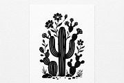 60 Desert Cactus Floral Silhouette, a Seasonal Illustration by Amazin_art (Thumbnail 26 of 34)