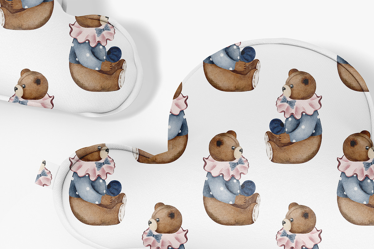 Blueberry Teddy Bears Watercolor Set, an Animal Illustration by Pati Paints (Photo 6 of 12)