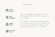 Bird - Premium Logo Template, a Branding & Logo Template by Minimalist Logos (Thumbnail 2 of 7)