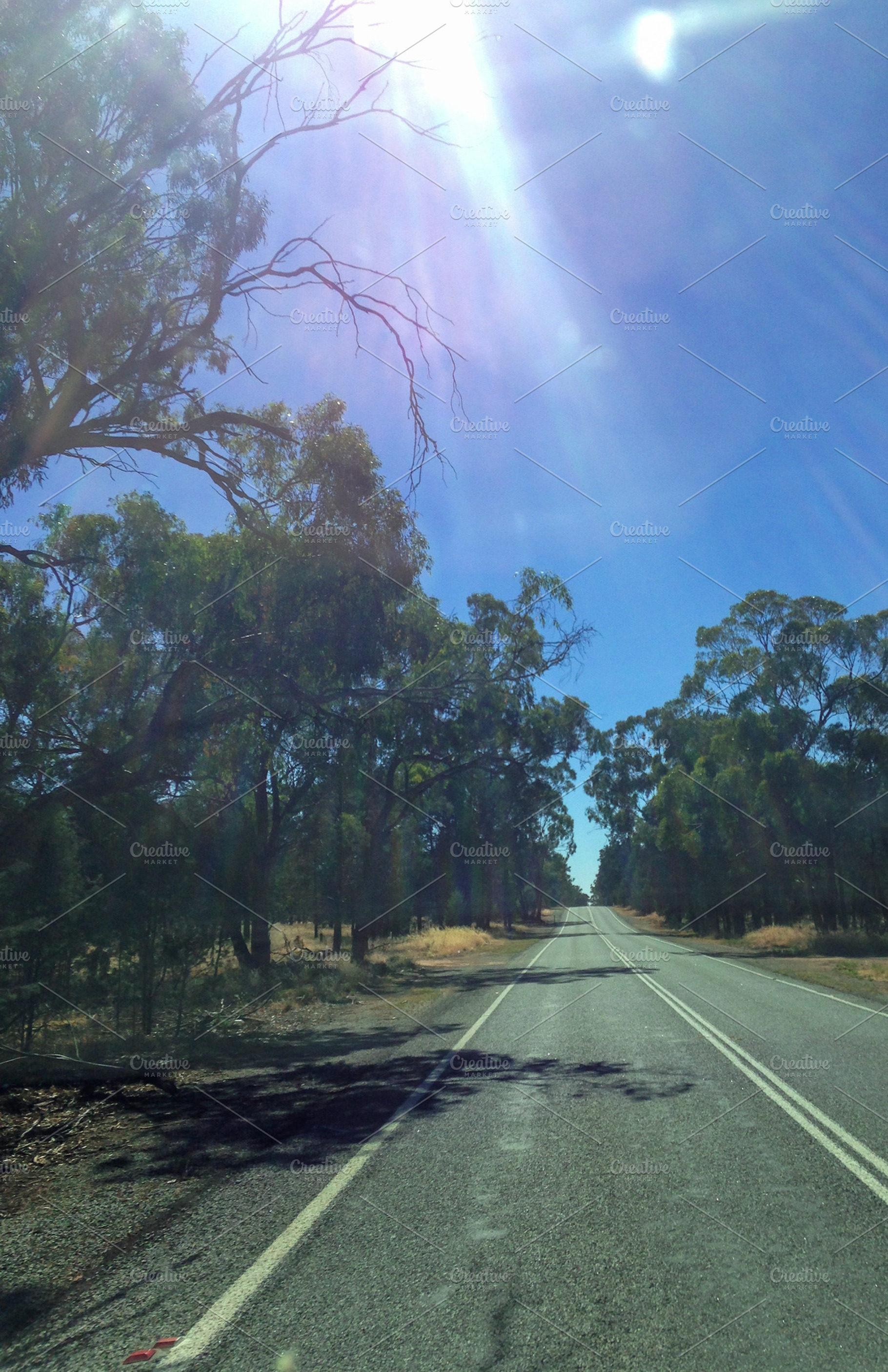 Vintage Sunburst Road Trip