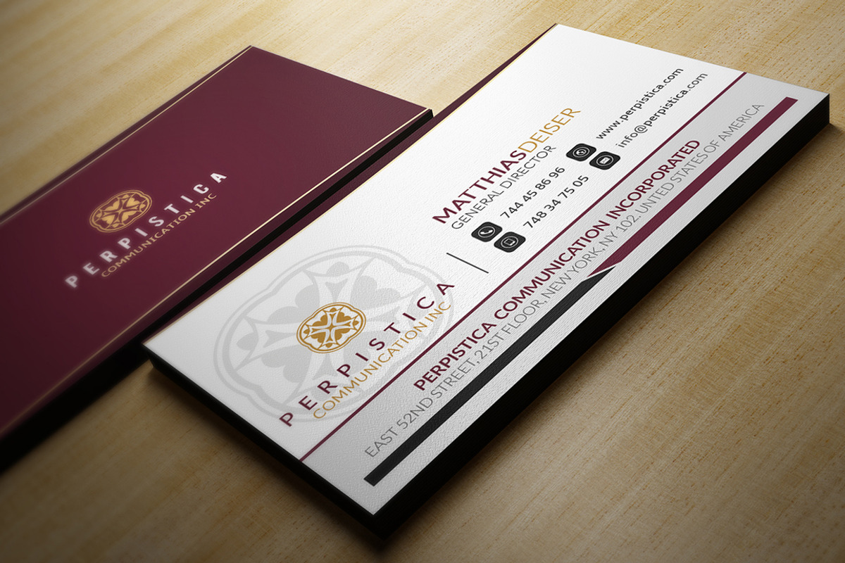 Elegant Business Card, a Business Card Template by Marvel (Photo 3 of 3)
