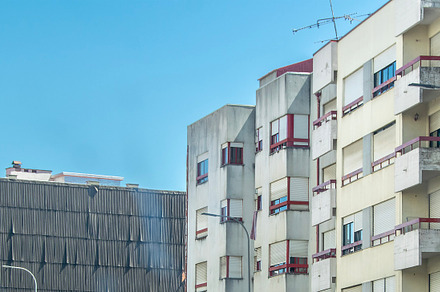 Braganca modern urban exterior scene, portugal