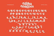 Aloha Nineties - Retro Serif Font, a Serif Font by Keithzo (Thumbnail 9 of 10)