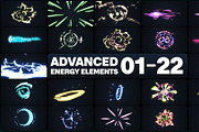 Energy Elements | Motion Graphics, a Graphic by FlashFXbox (Thumbnail 1 of 2)