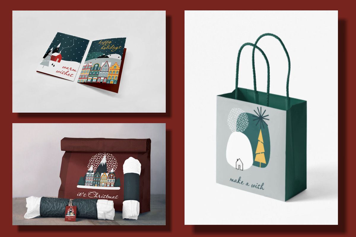 Nordic Winter Greeting Cards, an Animal Illustration by Part of the Art (Photo 4 of 5)