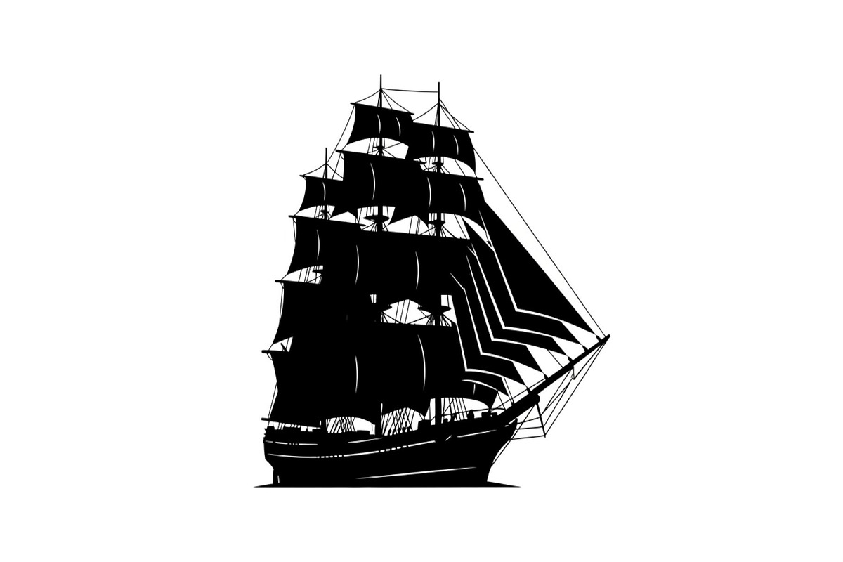 Vintage Sailing Ship SVG Bundle, an Illustration by Designs_River (Photo 17 of 31)