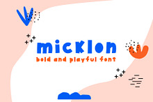 bold and playful kids font MICKLON