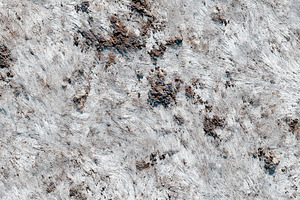 Aerial view of textured dry landscape, an Abstract Photo by AlyaAnd