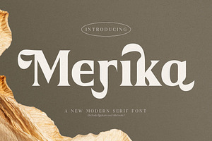 Merika A New Modern Serif Font