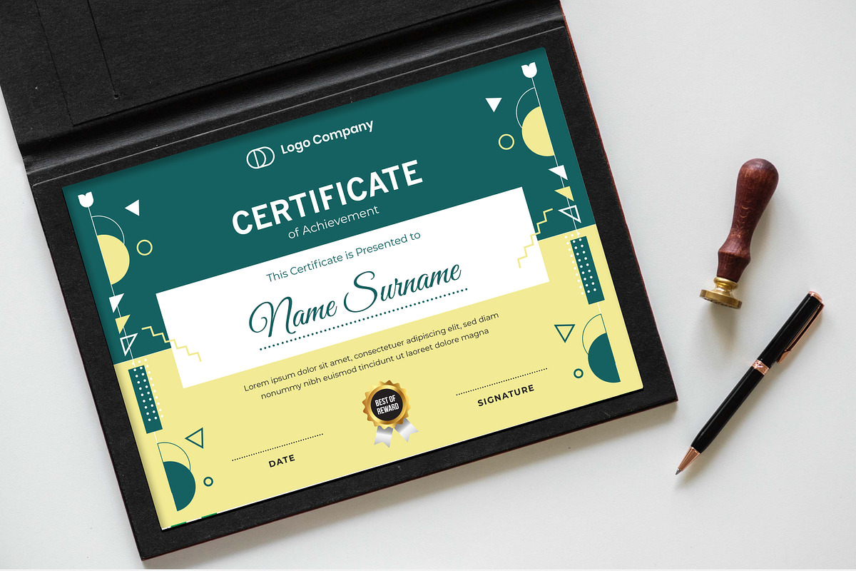 Certificate Template, a Stationery Template by Panen Creative (Photo 2 of 3)