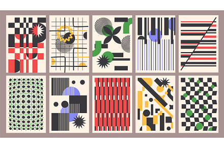 Abstract geometric posters