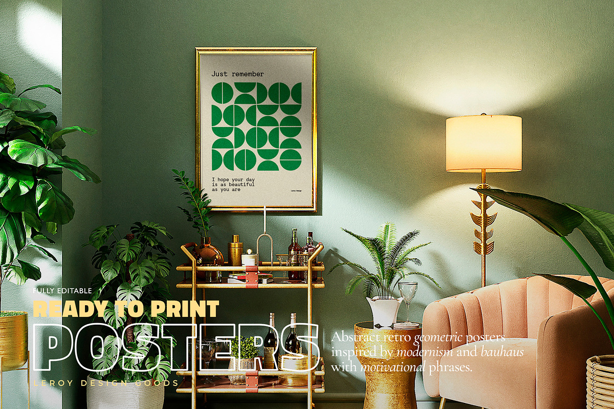 Abstract Geometric Posters, a Graphic by LEROY Design (Photo 2 of 7)
