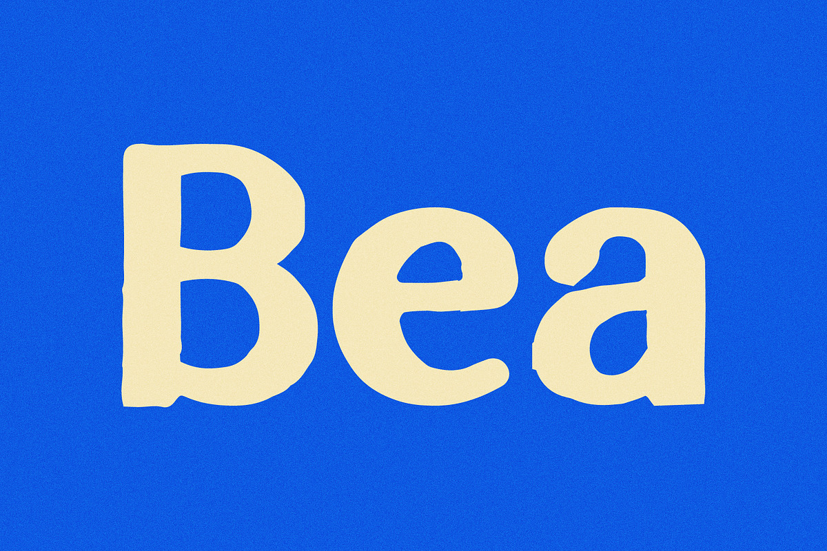 Bea I A Soft Hand-Drawn Typeface, a Handwritten Font by Taylor Penton (Photo 1 of 6)