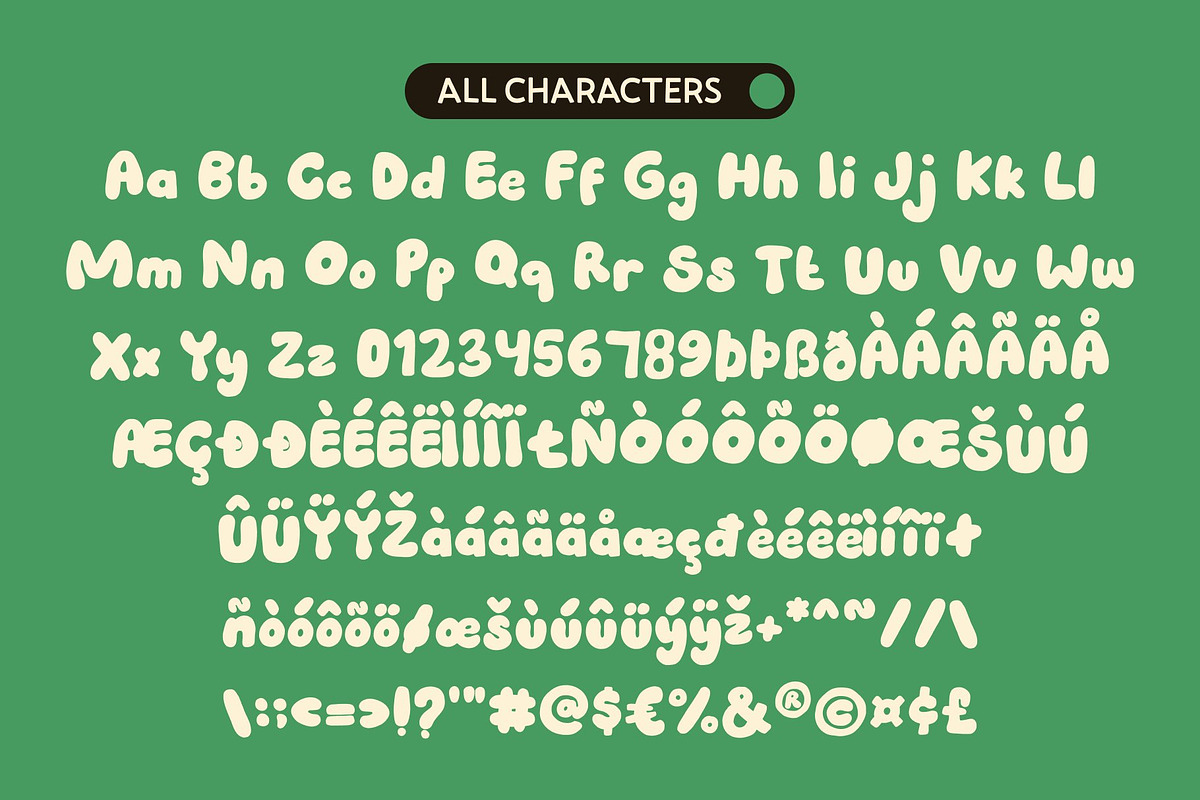 CS Shimer – Bubble Font, a Sans Serif Font by Craft Supply Co. (Photo 8 of 8)