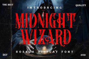 Midnight Wizard Metal Horror