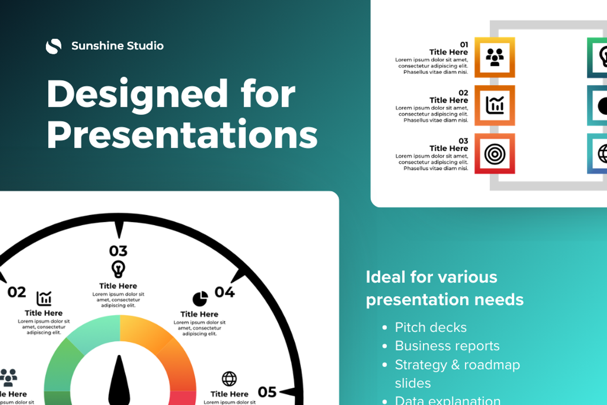 10 Premium Infographic Illustration, a Presentation Template by Suntype | Sunshine Std (Photo 3 of 7)