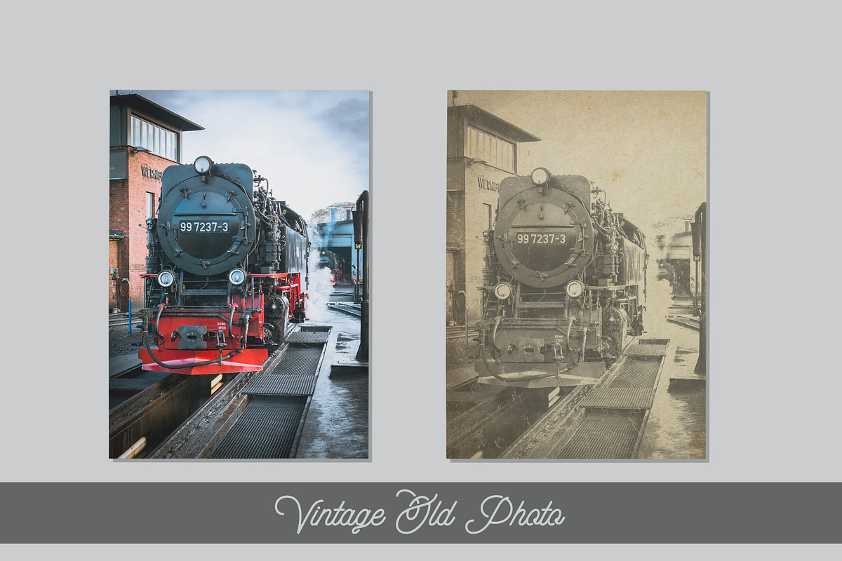 Vintage Look Photoshop Actions Pack, an Action Add-On by Voleshads (Photo 10 of 15)