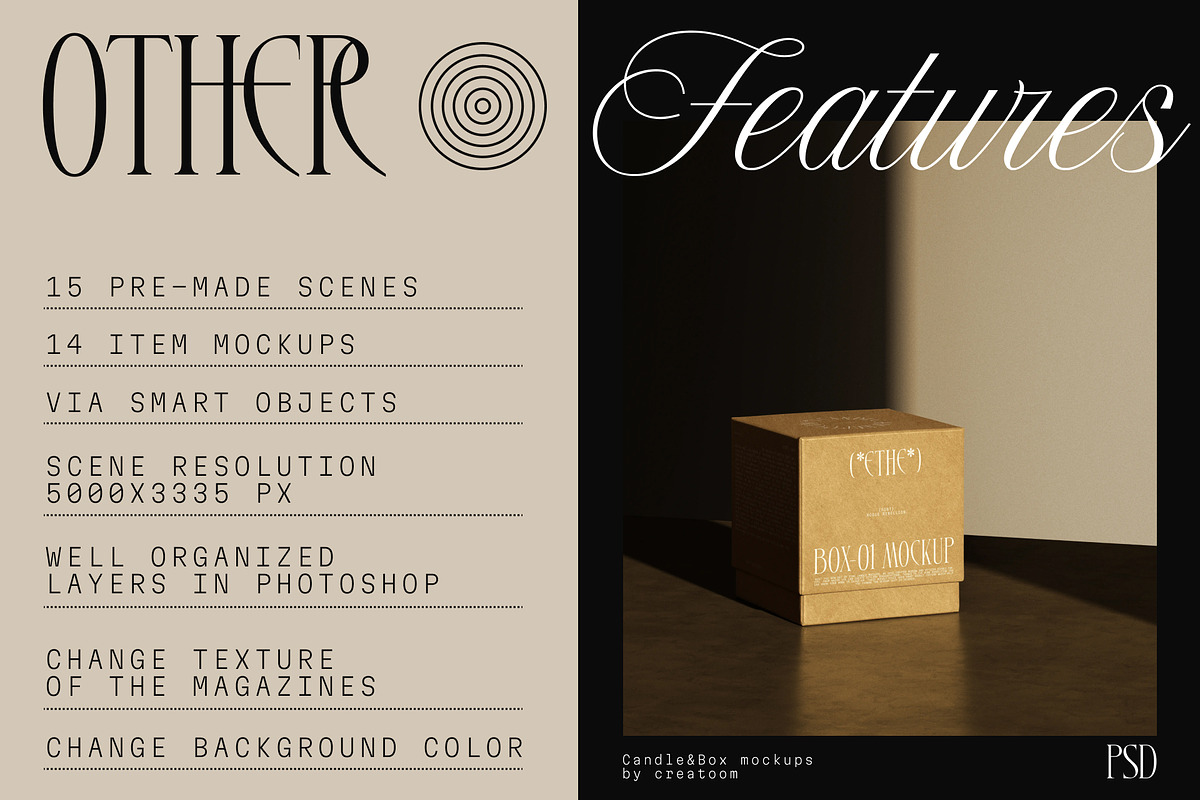 ETHE - Box&Candle mockups, a Packaging Mockup by Creatoom (Photo 12 of 15)