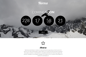 Norma - Coming Soon Template