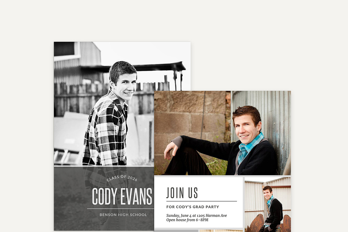 Guys Graduation Card Template - CHA, an Invitation Template by Laurie Cosgrove Design (Photo 7 of 7)