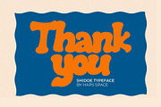 Shidoe – A Display Font, a Font by Haps Space (Thumbnail 8 of 8)