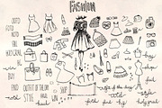 Fashion Vector Sketches Bundle, an Illustration by Violet LeBeaux (Thumbnail 1 of 5)