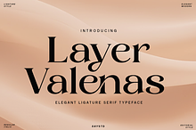 Luxury Ligature Font - Layer Valenas
