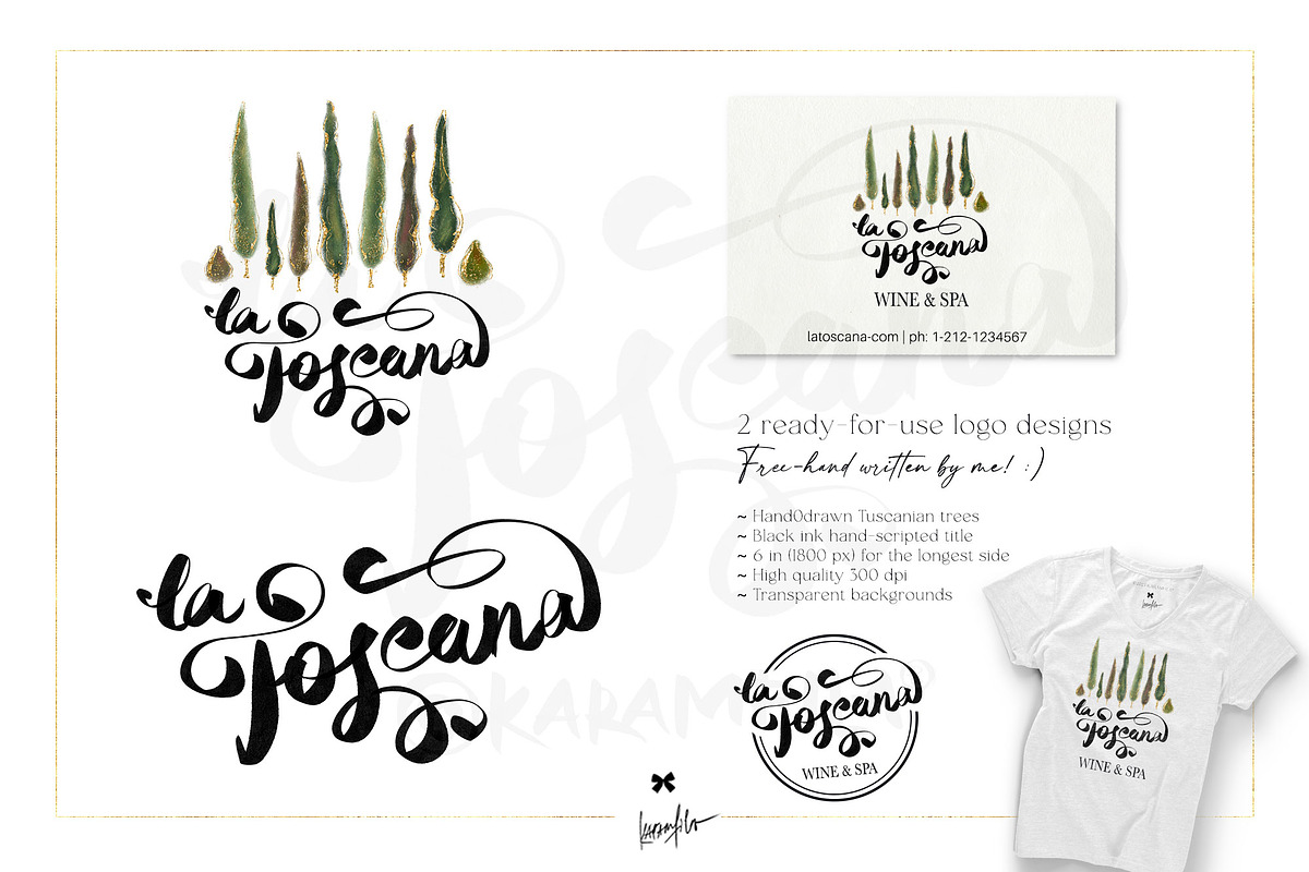 Wine Food Spa Resort Branding Kit preview 3