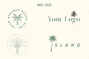 50 Palm Tree Vector Logos & Icons