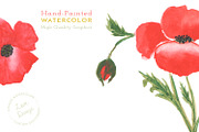 Poppy Flower Watercolor Wedding Set, an Invitation Template by Love Design (Thumbnail 14 of 14)