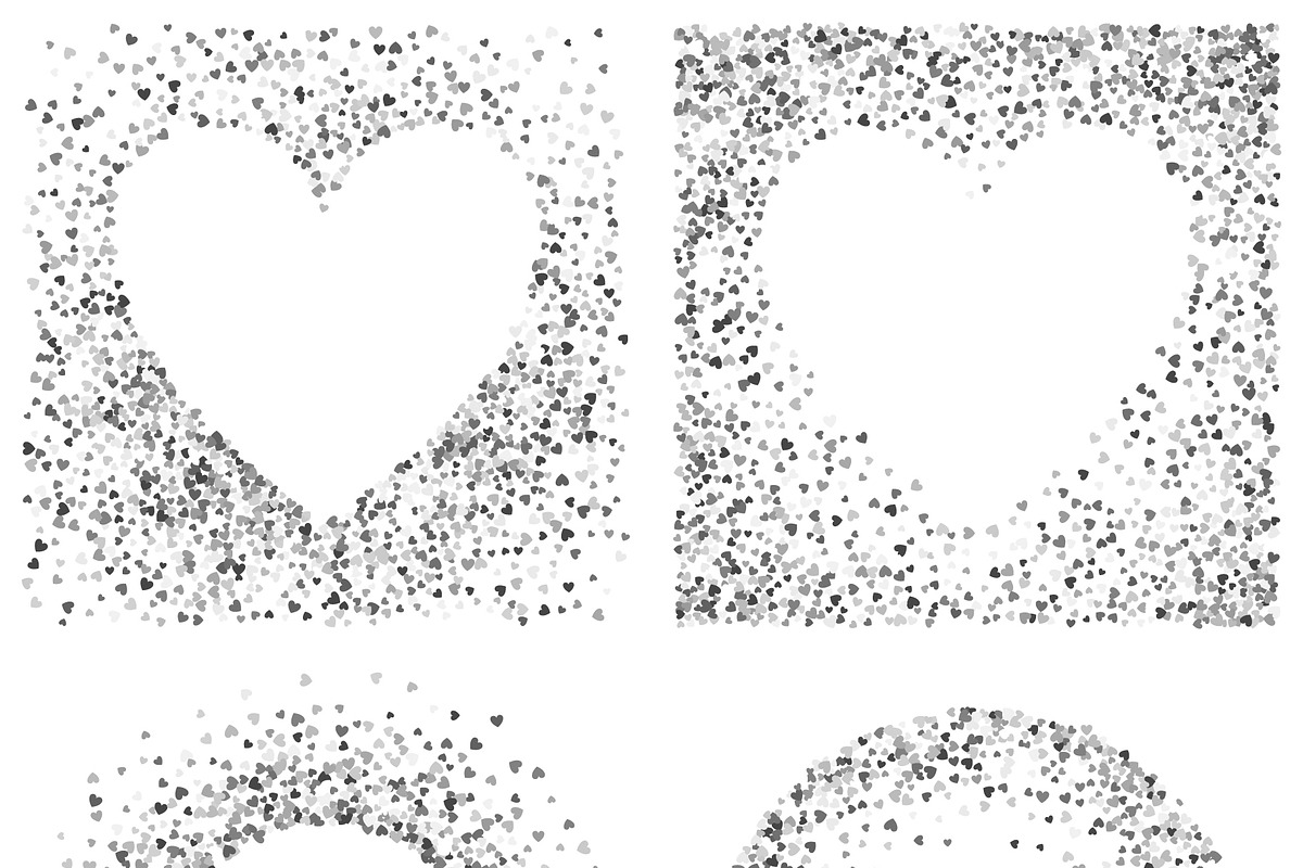 Silver hearts collection, a Pattern Graphic by ekmelica (Photo 6 of 12)
