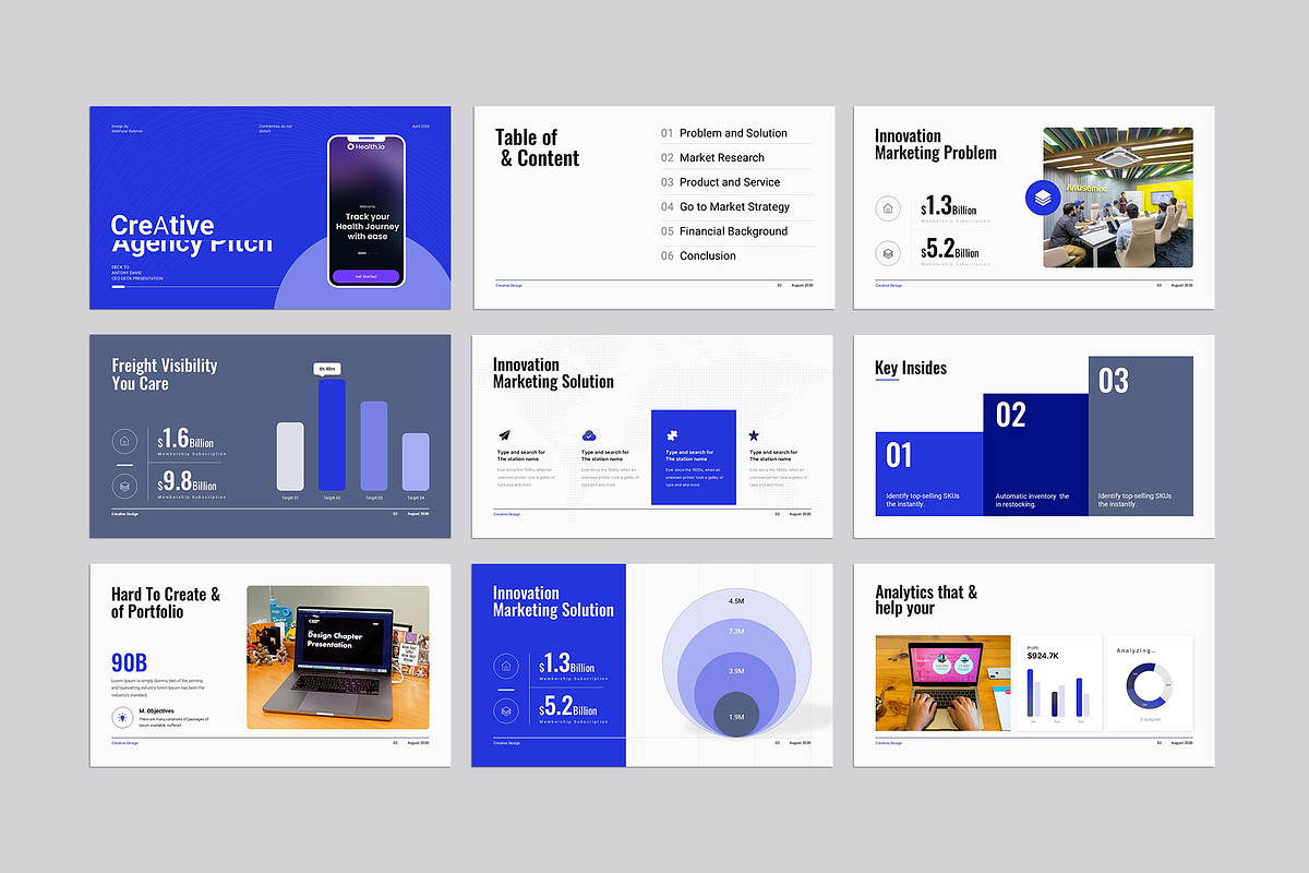 Creative Agency Pitch Deck, a Presentation Template by KreateTribe (Photo 6 of 6)