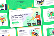 Fintal - Finance Landing Page, a Landing Page Template by byalikhan (Thumbnail 2 of 6)