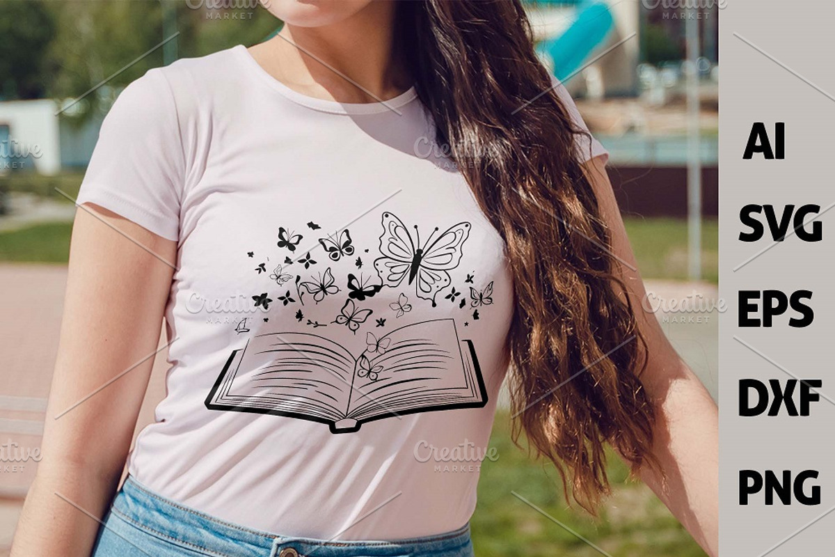 24 Floral Book SVG, Book with Flower, a Decorative Illustration by FancyDesignStudio (Photo 2 of 9)