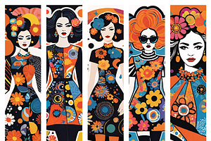 Floral Goddess Bundle, an Illustration by ETARA by Mea Hau