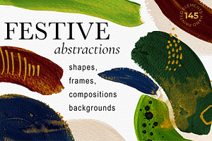 Abstract Shapes Christmas Collection