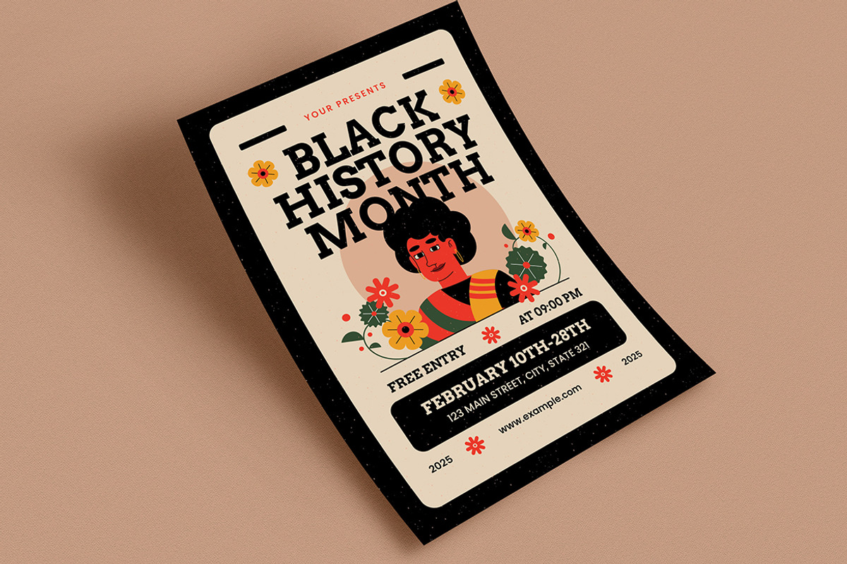 Black History Month Flyer, a Flyer Template by VectorVactory (Photo 3 of 3)