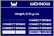 Connect Brains font, a Font by weknow (Thumbnail 8 of 9)