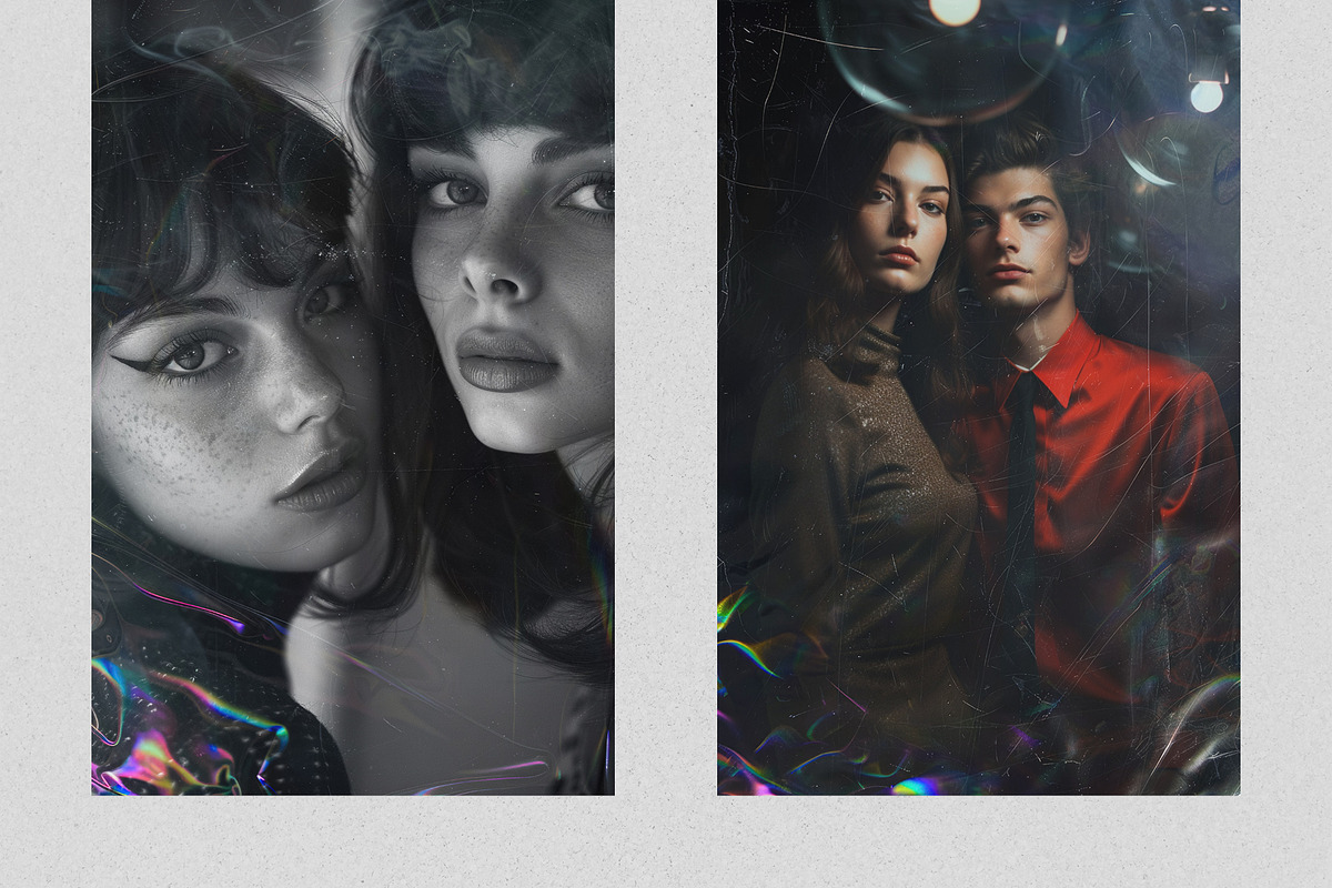 Holo Scratch Wrap Effect Overlays, a Brushes & More by PhotoSpirit (Photo 2 of 8)
