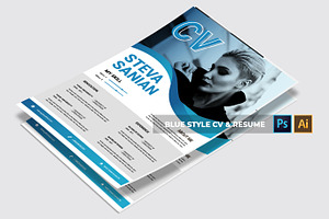 Blue Style CV & Resume