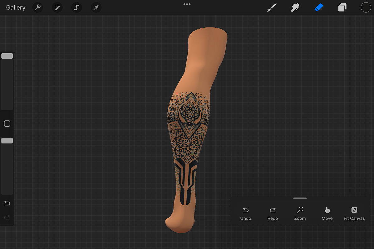 Procreate 3d Model - Left Leg male, a Characters & Person 3D Model by Procreate3dStudio (Photo 2 of 3)