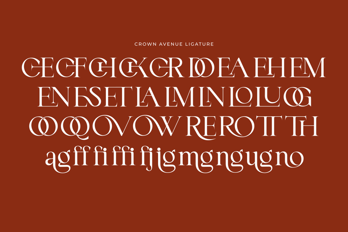Crown Avenue, a Serif Font by zaaintype (Photo 8 of 10)