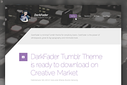 DarkFader — Clean Tumblr Blog Theme, a Websites & App Template by Viktor Hanacek (Thumbnail 2 of 2)
