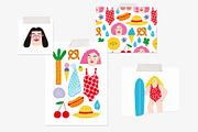 FUNNY SUNNY Graphics Bundle, an Illustration by Katerina Osa (Thumbnail 8 of 19)