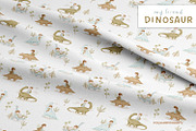 My friend Dinosaur - baby collection, a Decorative Illustration by polikarpovaart (Thumbnail 11 of 18)