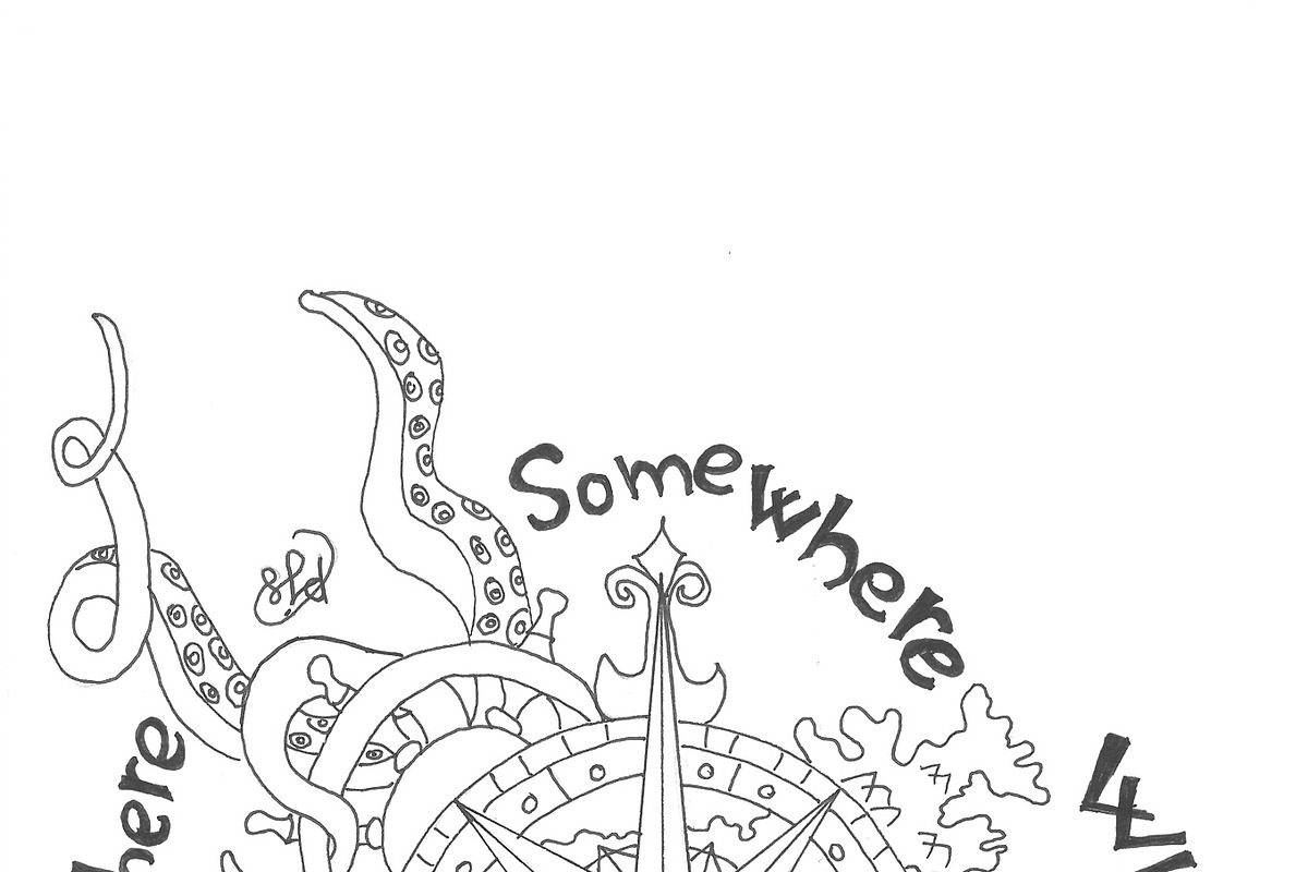 Abstract illustration / Somewhere, an Illustration by SophieStockBoutique